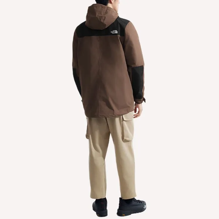 THE NORTH FACE City Outdoor Collection Windbreaker Jackets Men Brown Shopping Bag-4