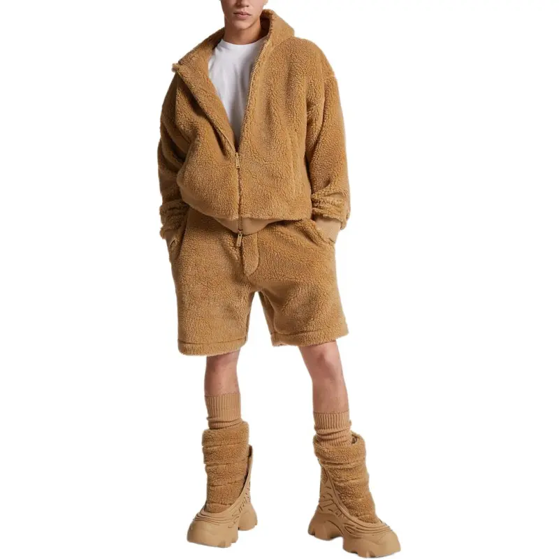 DSQUARED 2 Elasticated Waist Knee Length Faux Shearling Shorts-2