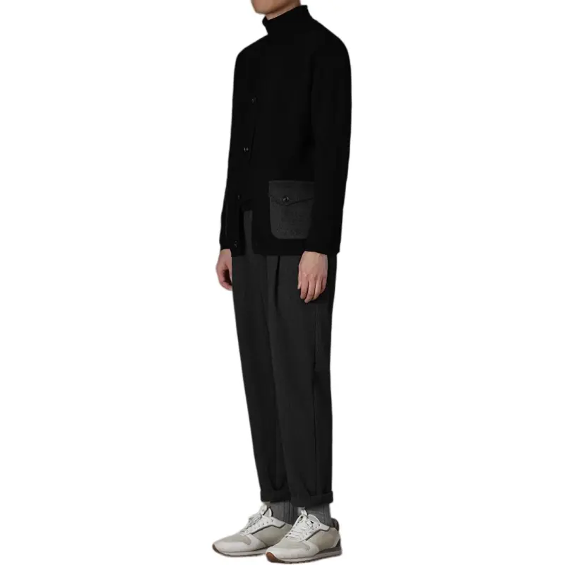 Hacikis Knitwear Men's Rich Black-4