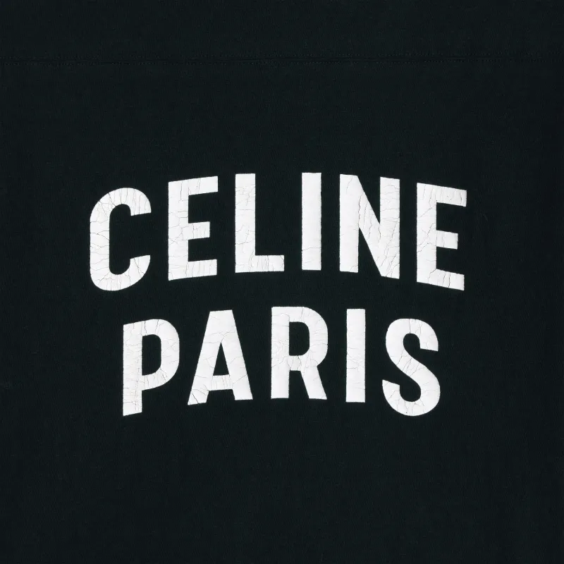 CELINE Paris Boxy T-shirt In Cotton Jersey-6