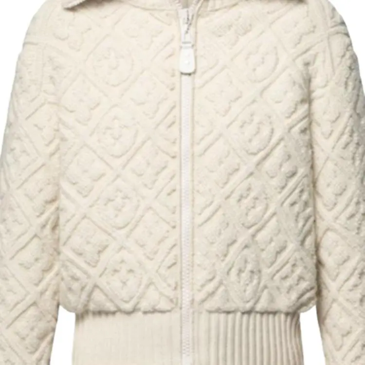 LOUIS VUITTON Shearling Effect Monogram Jacket-4
