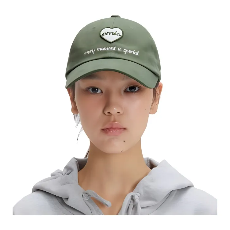 Emis Cotton Baseball Caps Unisex Green-3