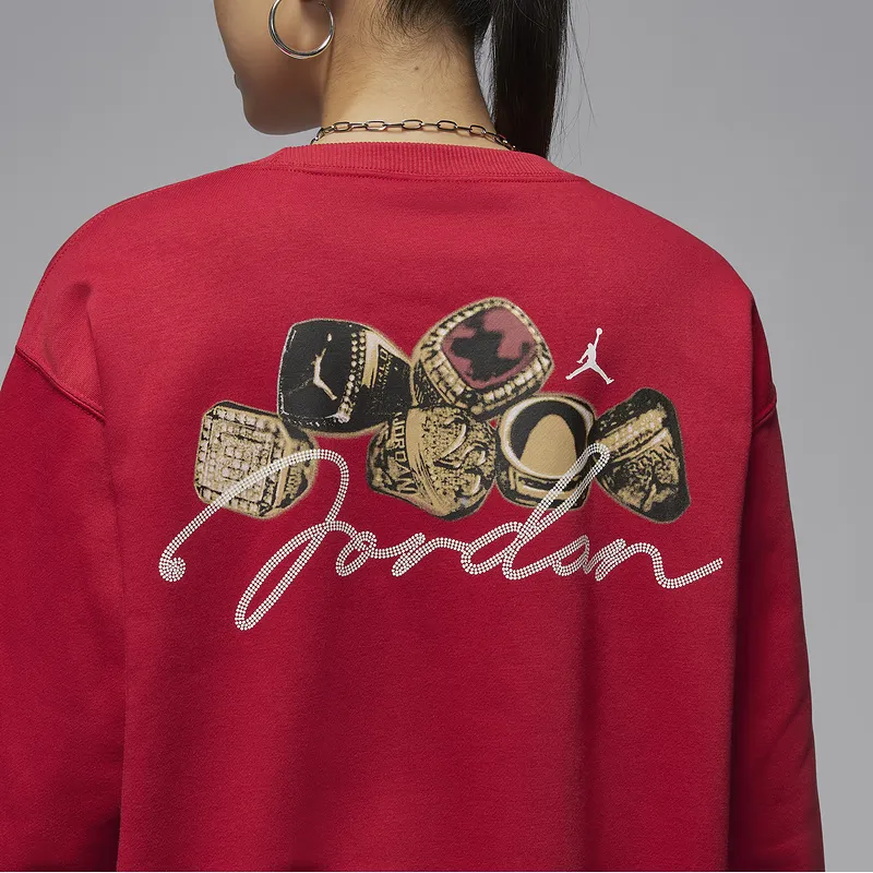 JORDAN Brooklyn Fleece Women's Crew Neck Sweatshirt-4