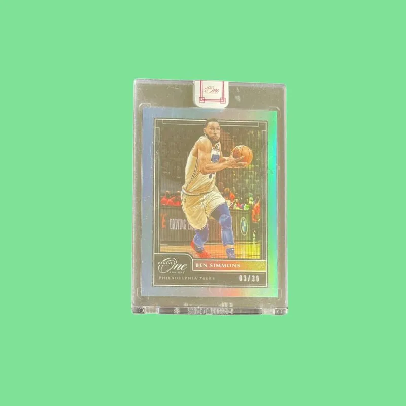 PANINI 2020 21 ONE 76 Persons Ben Simmons Blue Fold Blue Parallel Sealed Rookie Card Condition Passed Sports Cards 1 Pc-3