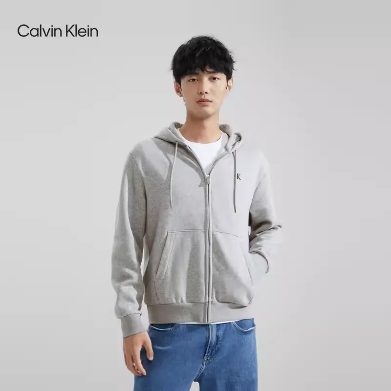 CALVIN KLEIN Sweatshirt Men's Coconut Gray-2