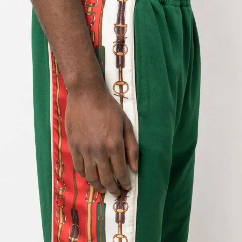 GUCCI Knitted Sweatpants Unisex Green-4