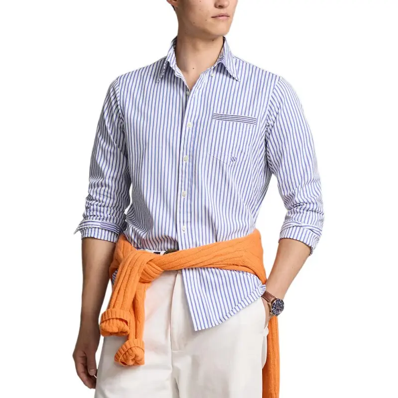 Polo Ralph Lauren Patchwork Striped Cotton Shirt-2