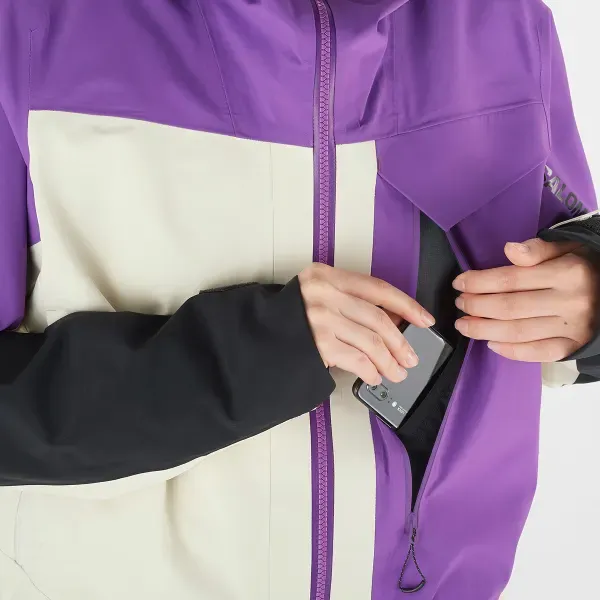 SALOMON MOON PATROL Shell Jacket Jackets Coats Women's Purple-4