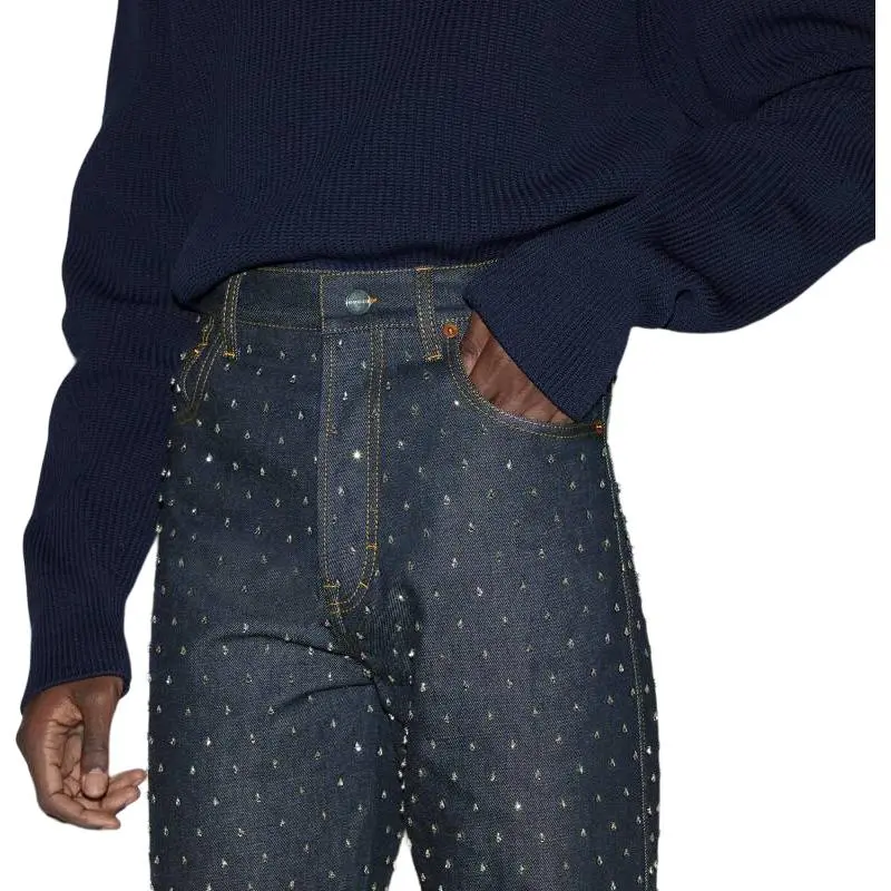 GUCCI Jeans Men Blue-6