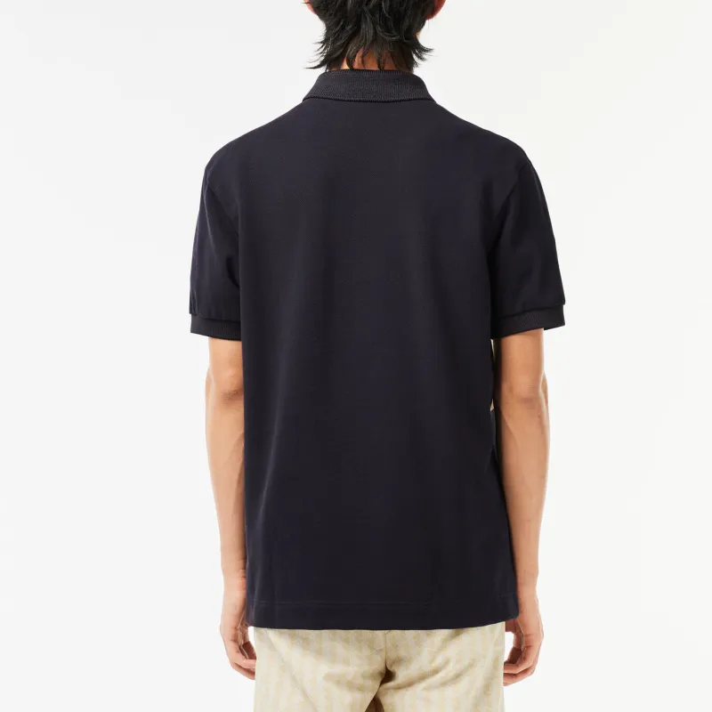 LACOSTE French Made Striped Cotton Polo Shirt-4