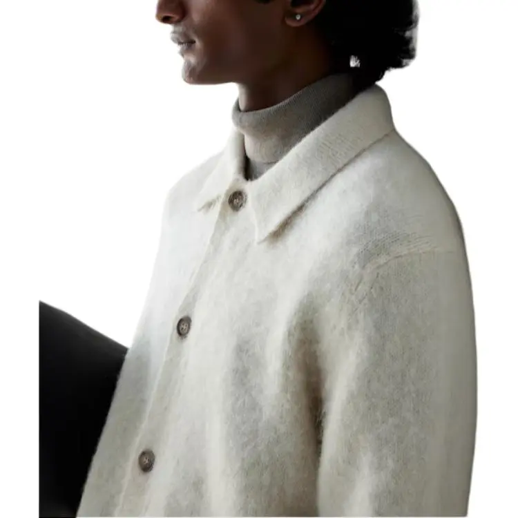 H&M Knitwear Men Cream-4