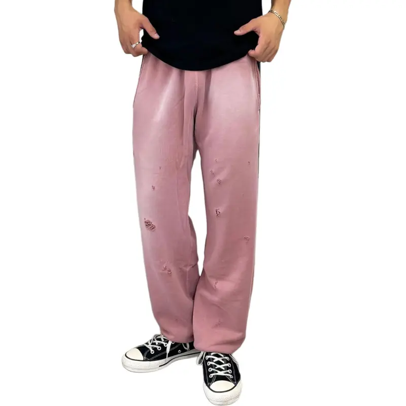 Needles FW24 Knitted Sweatpants Unisex Pink-3