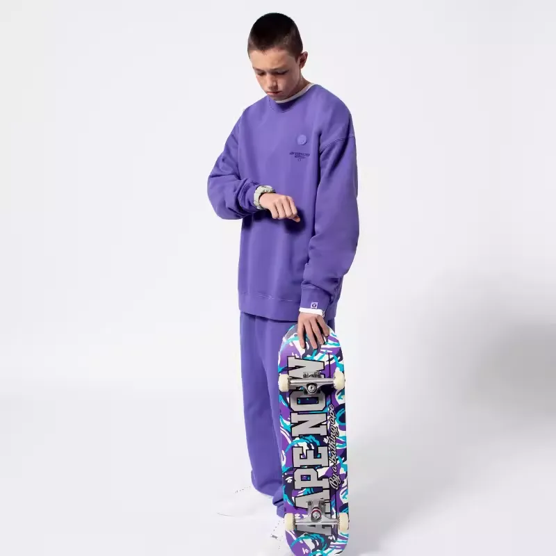 Aape Logo embroidered Cotton Track Pants-5