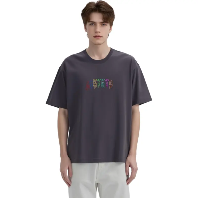 YK&YB T Shirts Unisex Dark Gray-2