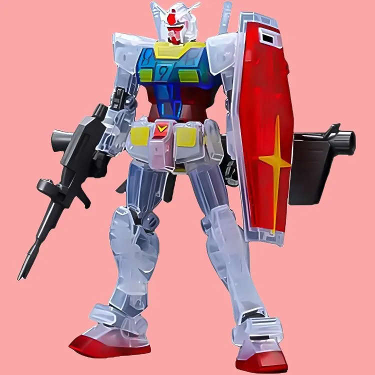 BANDAI HG Collection RX 78 2 Gundam STS Exhibition Model Model Kits Multicolor Transparent-2