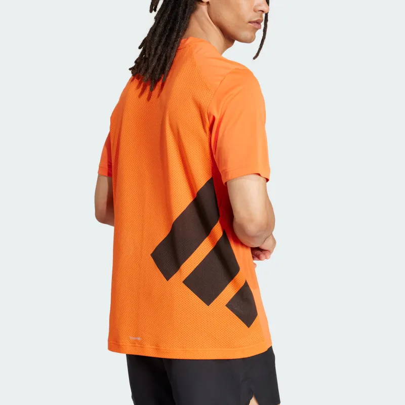 Adidas Terre SS25 T Shirt Men's Half Impact Orange-3