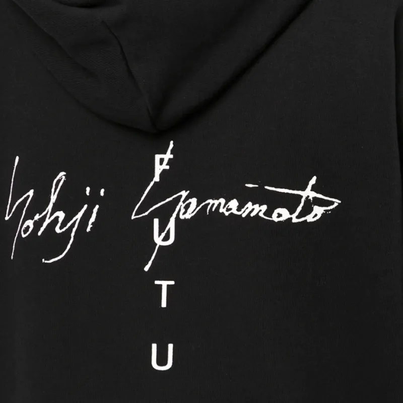 Yohji Yamamoto 'No Future' Logo print Hoodie-4
