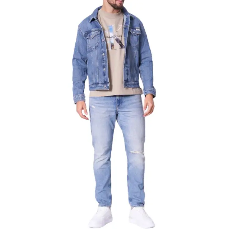 CALVIN KLEIN Denim Jacket Men's Blue-0