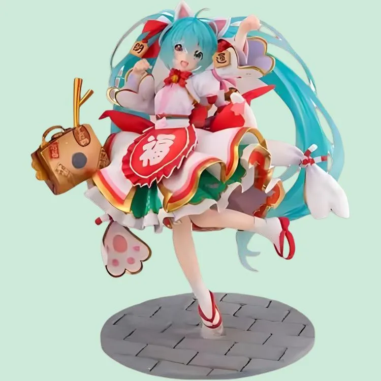 KADOKAWA Hatsune Miku CAworks VOCALOID Lucky Cat Scale Figures-1