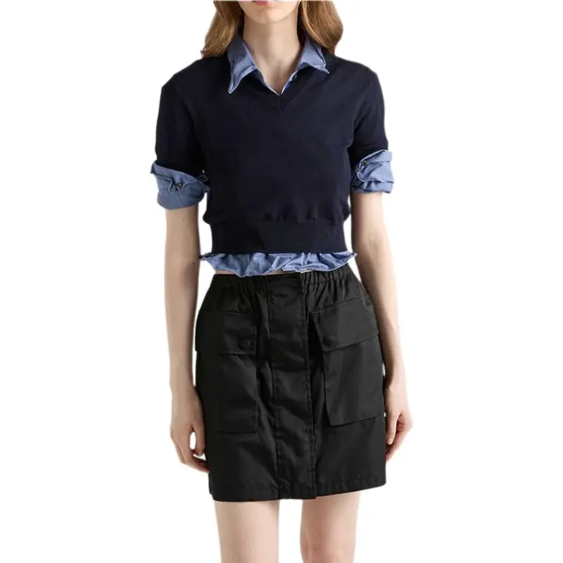 PRADA Elasticated waist Mini Skirt-1