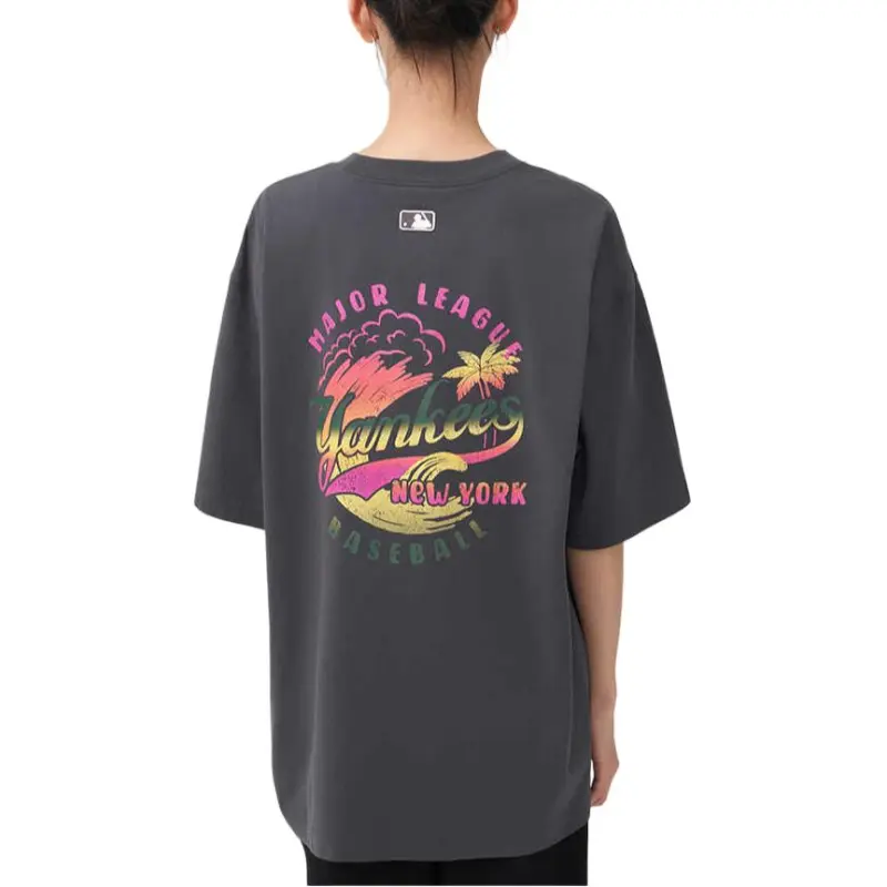 MLB New York Yankees SS25 T Shirt Unisex Dark Charcoal Gray-3