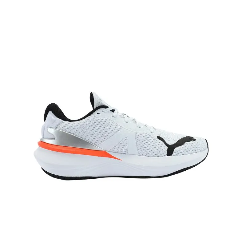 PUMA Cushioning, Wear Resistant Low Top Casual Running Shoes Unisex White-1