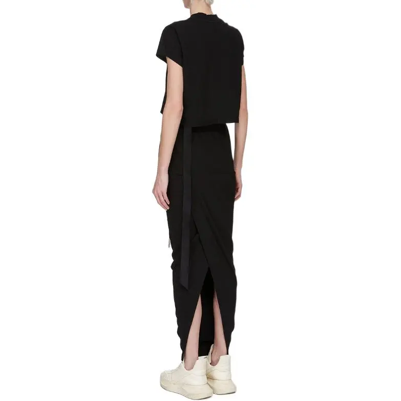 Rick Owens DRKSHDW Cropped Small Level Crewneck T Shirt-1