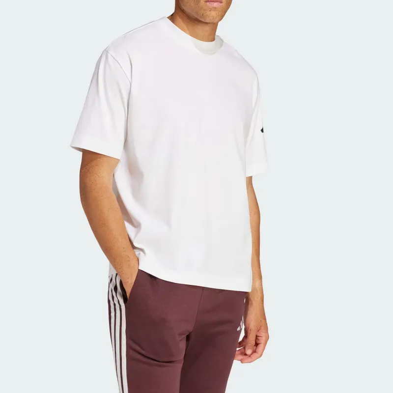 Adidas Essentials Loose Fit 3 Bar Logo T Shirt-3