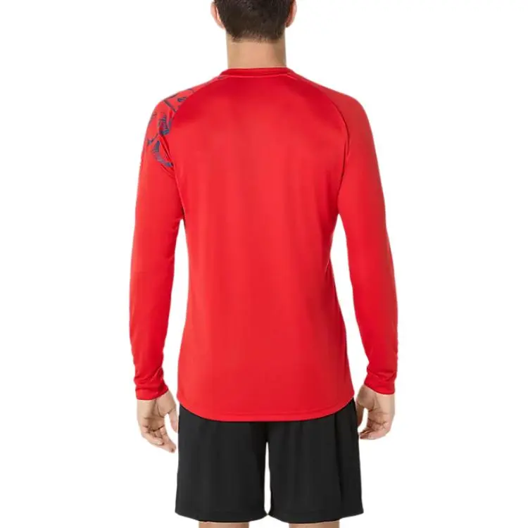 Asics T Shirts Men Fire Red-1