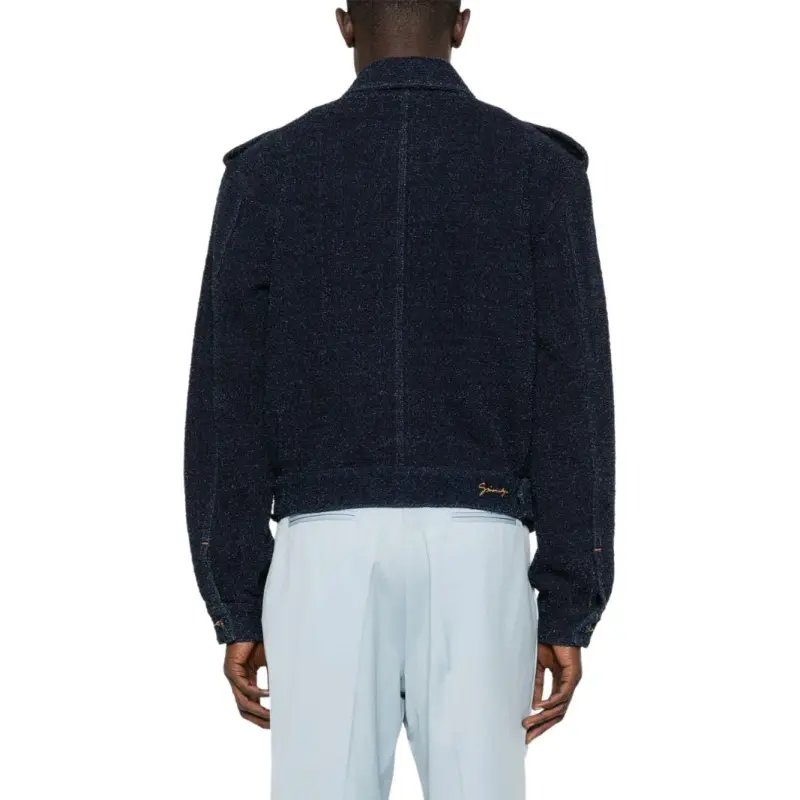 Givenchy Collared Button Up Denim Jacket-3