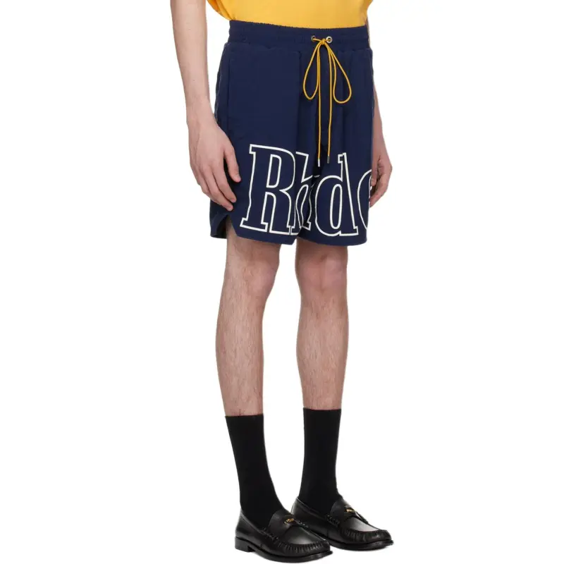 RHUDE Logo print Track Shorts-3