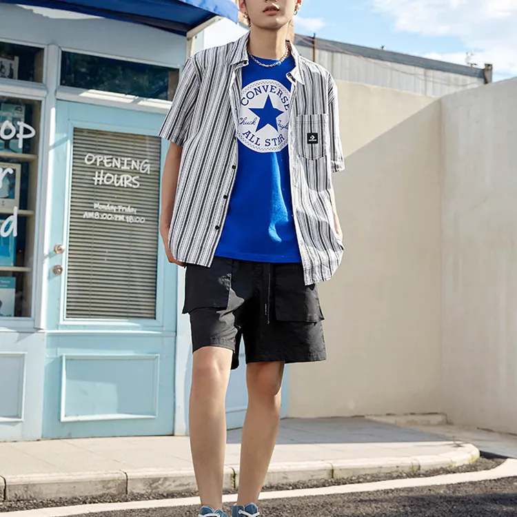 Converse T Shirts Unisex Blue-2