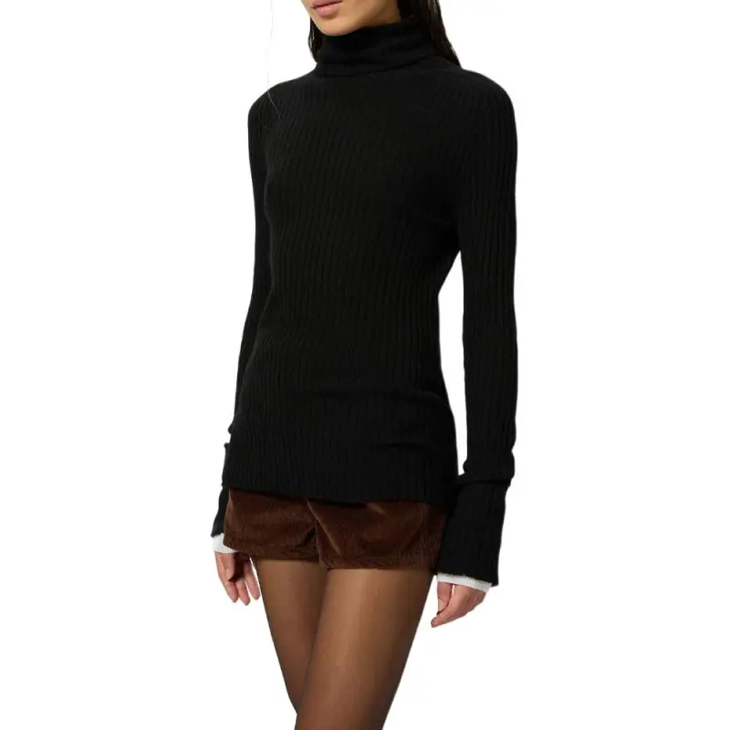 PINKO Kanaani Roll Neck Ribbed Jumper-4