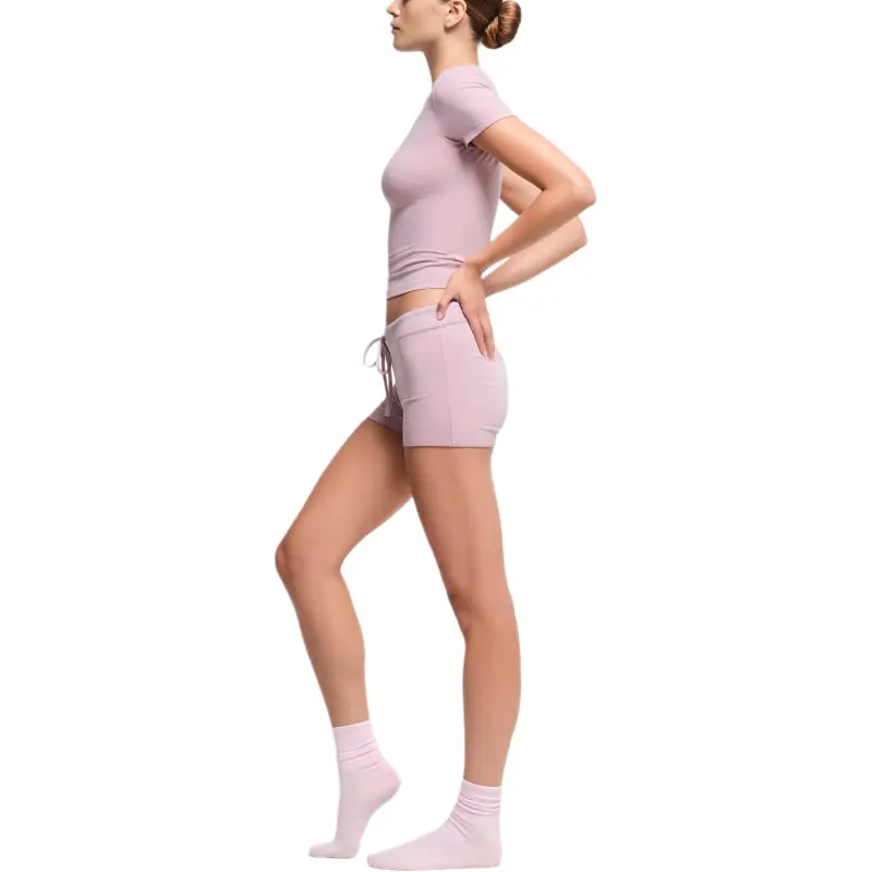 SKIMS FW24 COTTON JERSEY SHORT Boxer Shorts Women's DUSK/Nightfall Color-1