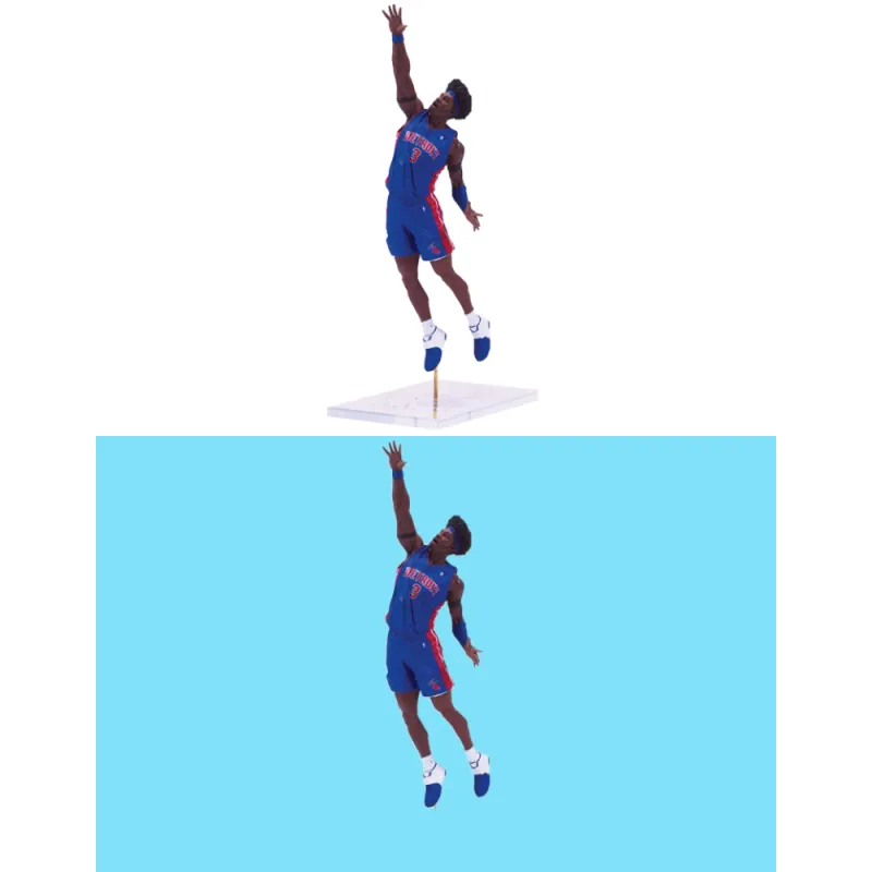 McFARLANE NBA Star Characters Maikfan NBA Collection 7th Ben Wallace Block Scale Figures-2
