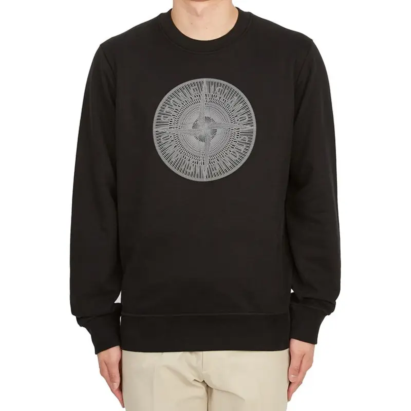 STONE ISLAND Logo Embroidered Crewneck Sweatshirt-4