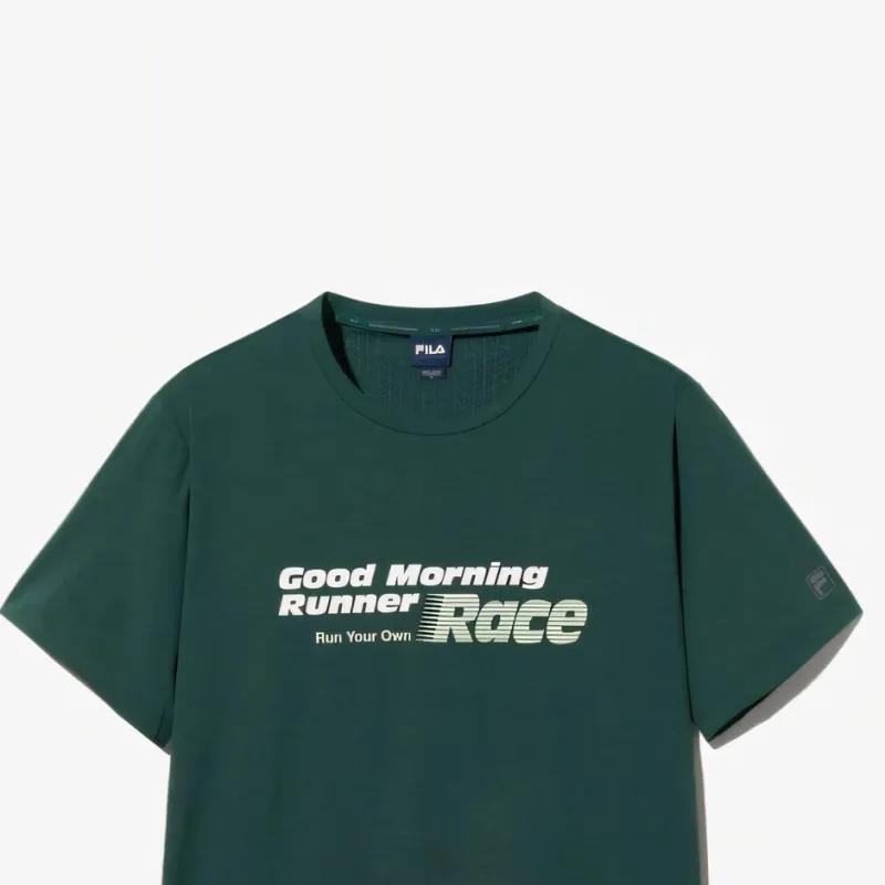 FILA SS25 T Shirt Unisex Dark Green-2