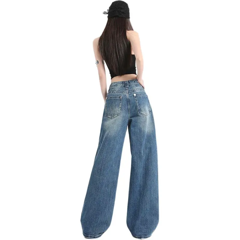 Concubine Zhu Jeans Women's Vintage Blue-3
