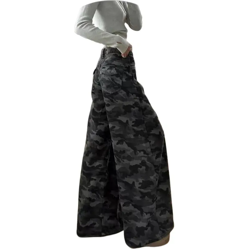 7 SEVFUN Jeans Women's Camouflage Gray-6