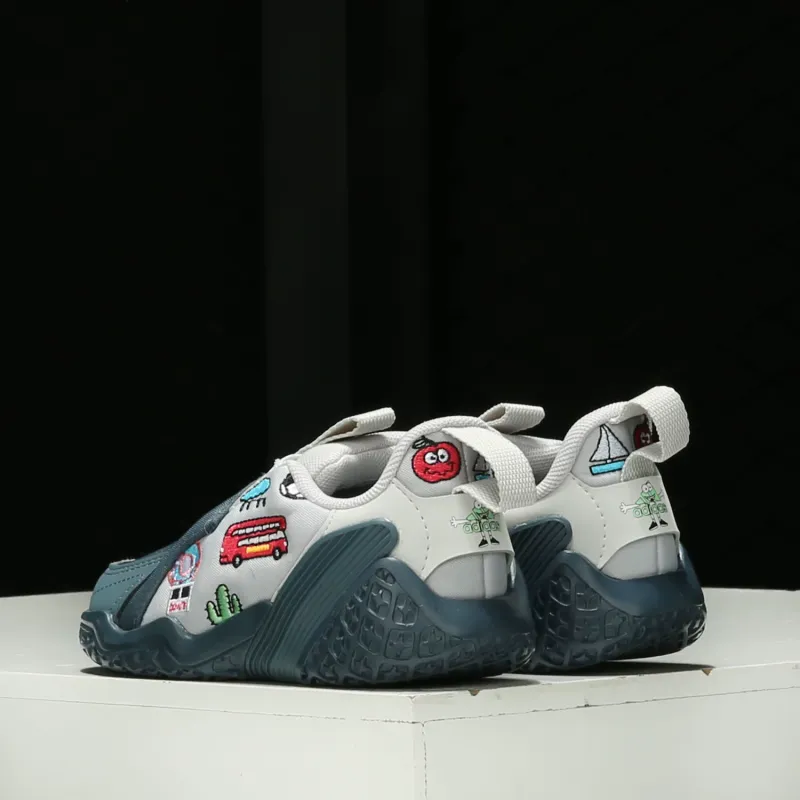 Cleofus x Adidas 4Uture Rnr Ac I Slip Resistant Anti Kick Low Top Running Shoes Gray Hue Infant And Toddler-4
