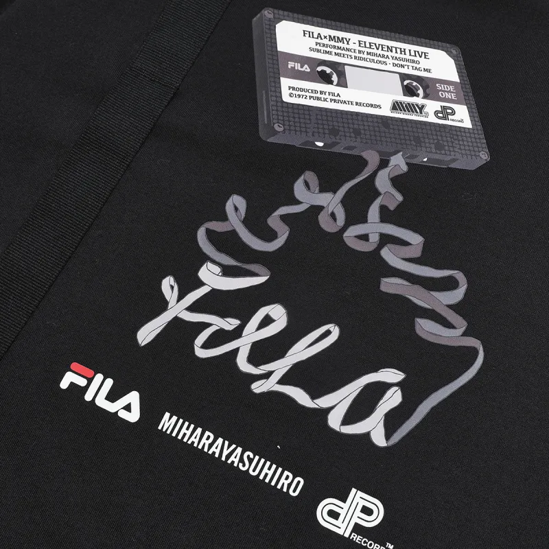 FILA MIHARA YASUHIRO Collaboration Collection T Shirt Men's Black-2