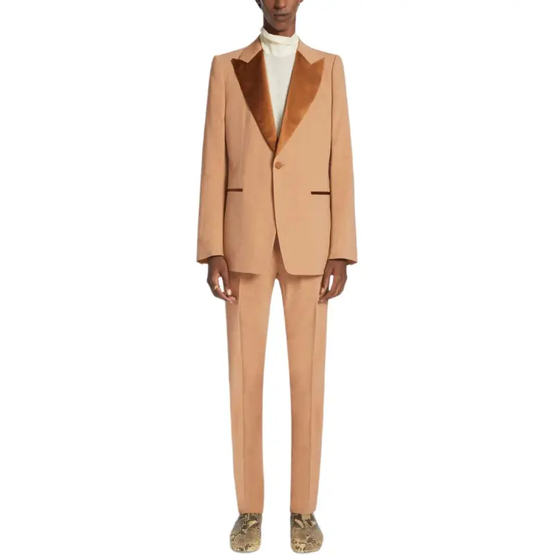 DRIES VAN NOTEN Satin trim Suit-1