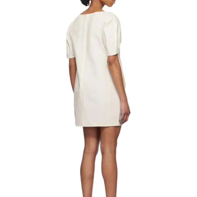 Staud Short Sleeved Dresses Women's Ivory-1