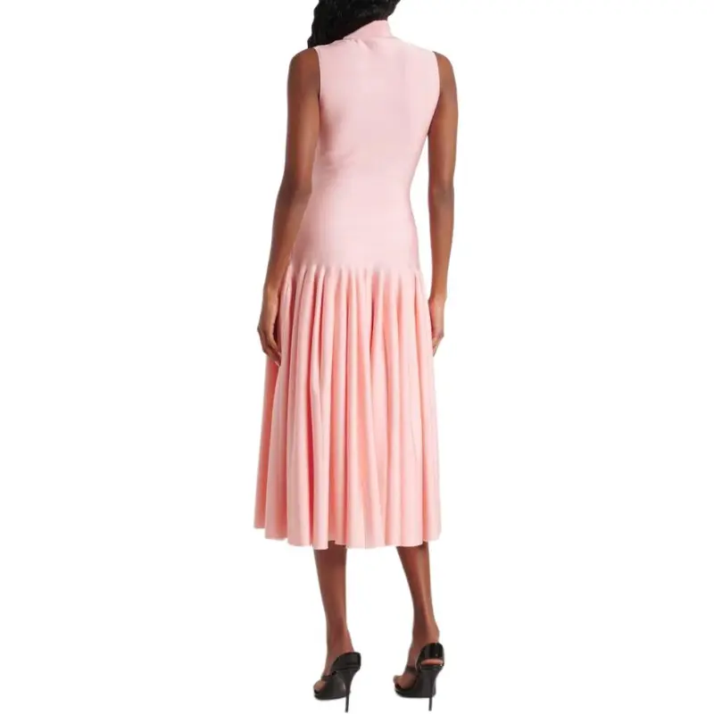 Alaia Godet Midi Dress-3