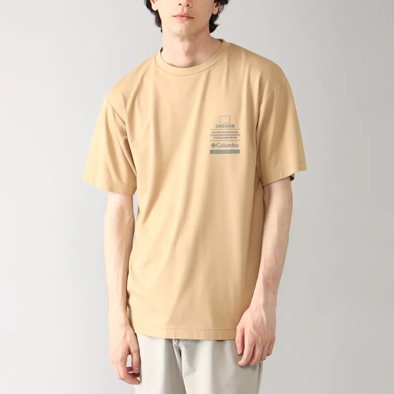 Columbia Drywell Stream T Shirt Unisex Light Brown 262-2