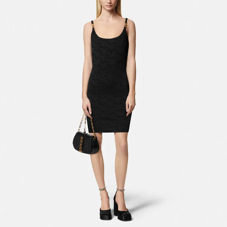 VERSACE Greca Pattern Sleeveless Dress-1