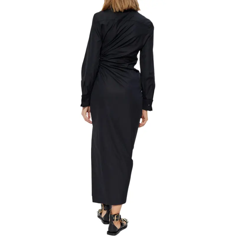 MaxMara Ruched Long Sleeved Shirt Dress-2