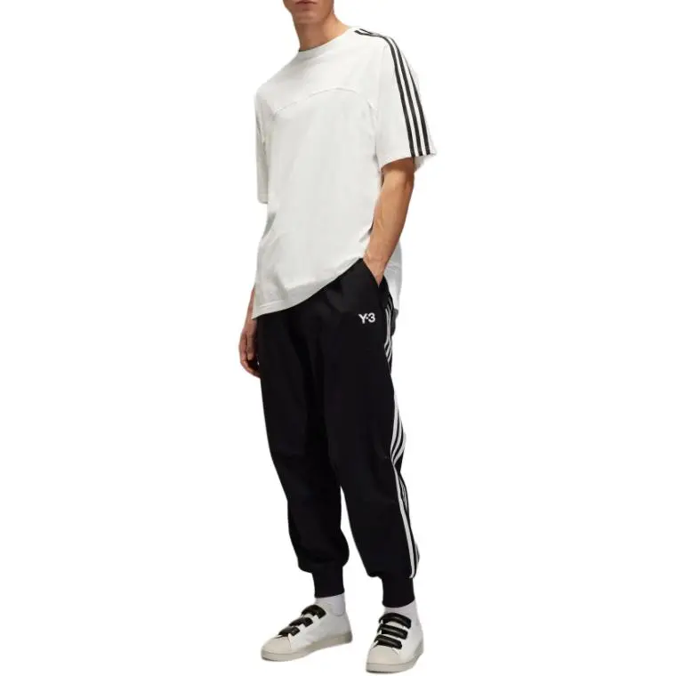 Adidas Y 3 3 Stripes Cuffed Track Tracksuit Bottoms-4