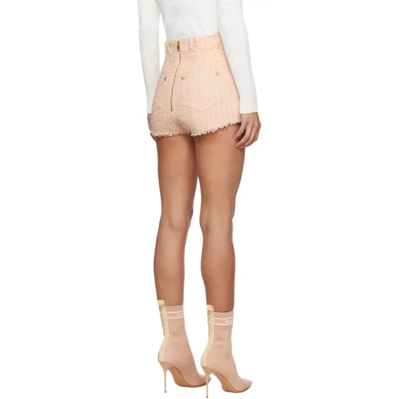 BALMAIN Tweed Chain buttons Shorts-3