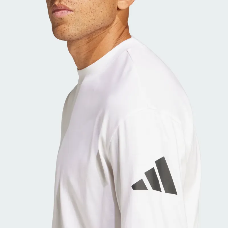 Adidas Essentials Loose Fit 3 Bar Logo T Shirt-4